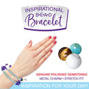 INSPIRATIONAL BEAD BRACELET 12 PIECES PER DISPLAY