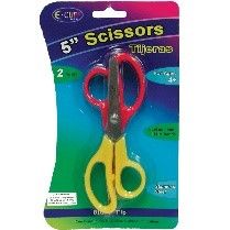 Children Scissors, Blunt Tips, 2 Pk., 5" (48 Pack)