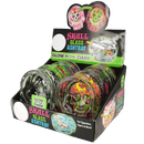 CENICERO DE VIDRIO EN FORMA DE CRÁNEO 6 PIEZAS POR DISPLAY