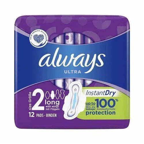 ALWAYS ULTRA LONG PADS INSTANT DRY 12CT PK6