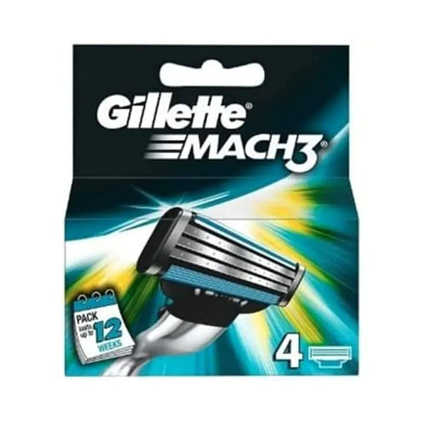GILLETTE MACH 3 BLADES 4'S box PK6
