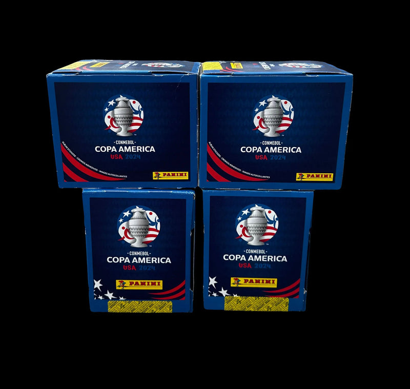 PANINI COPA AMERICA STICKER BOX COMBO 4 STICKER BOXES