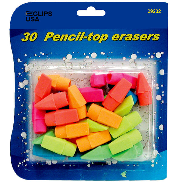 Pencil Top Erasers (48 Pack)