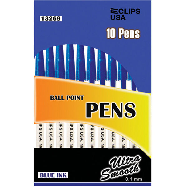 10Pk of Pens – Blue Ink (72 Packs)