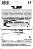 $2 TARJETAS FÍSICAS Yellow